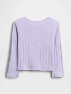 Pointelle-T-shirt voor Baby & Peuter