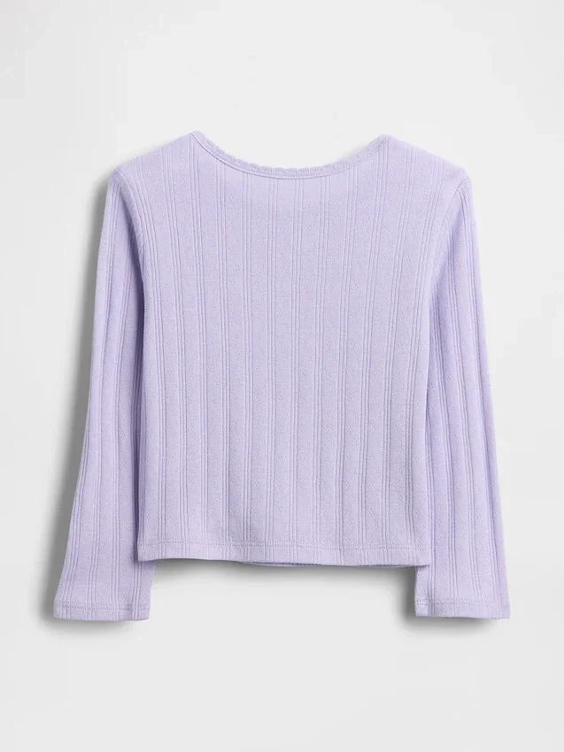 Pointelle-T-shirt voor Baby & Peuter