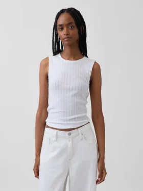 Pointelle-tanktop