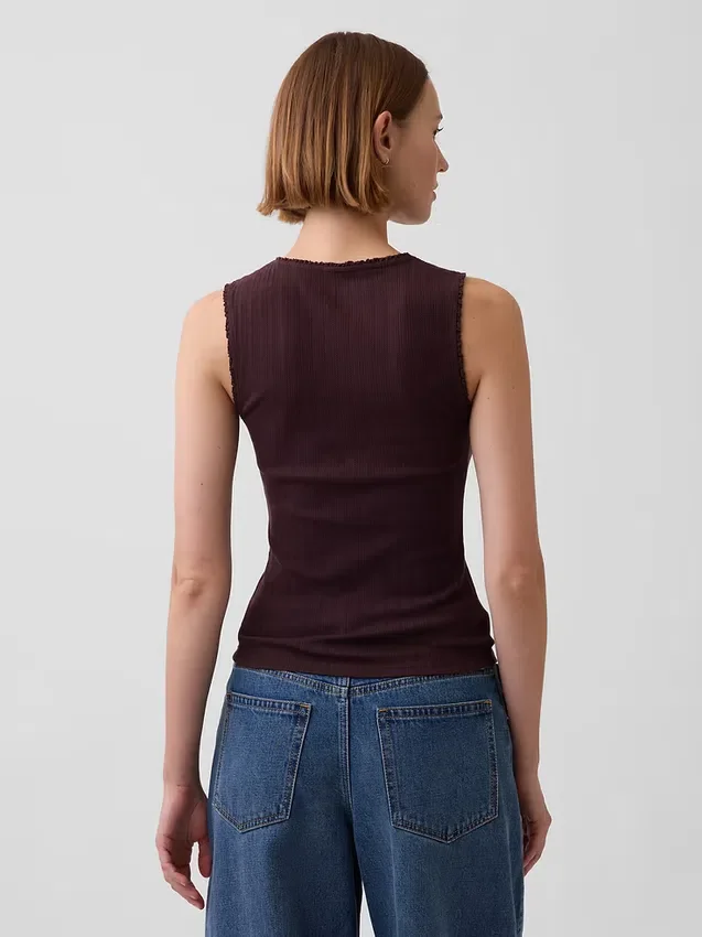 Pointelle-tanktop