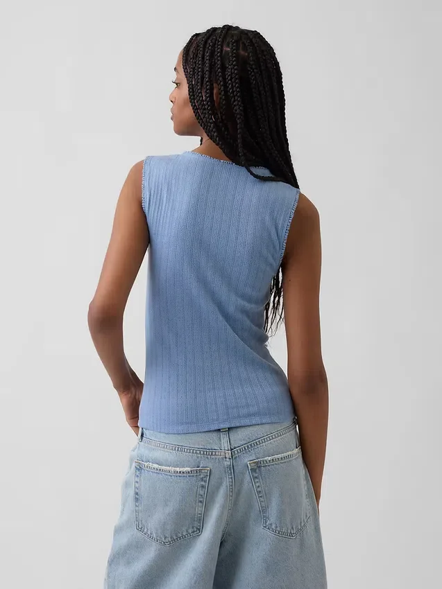 Pointelle-tanktop