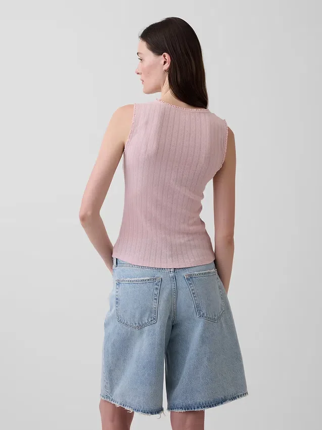 Pointelle-tanktop