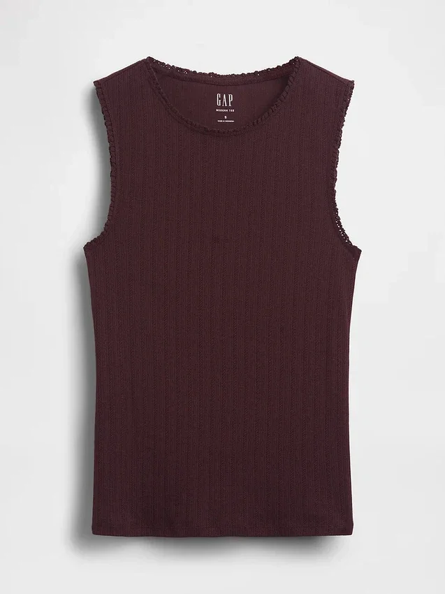 Pointelle-tanktop