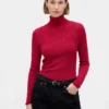 Pointelle-trui met col