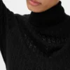 Pointelle-trui met col