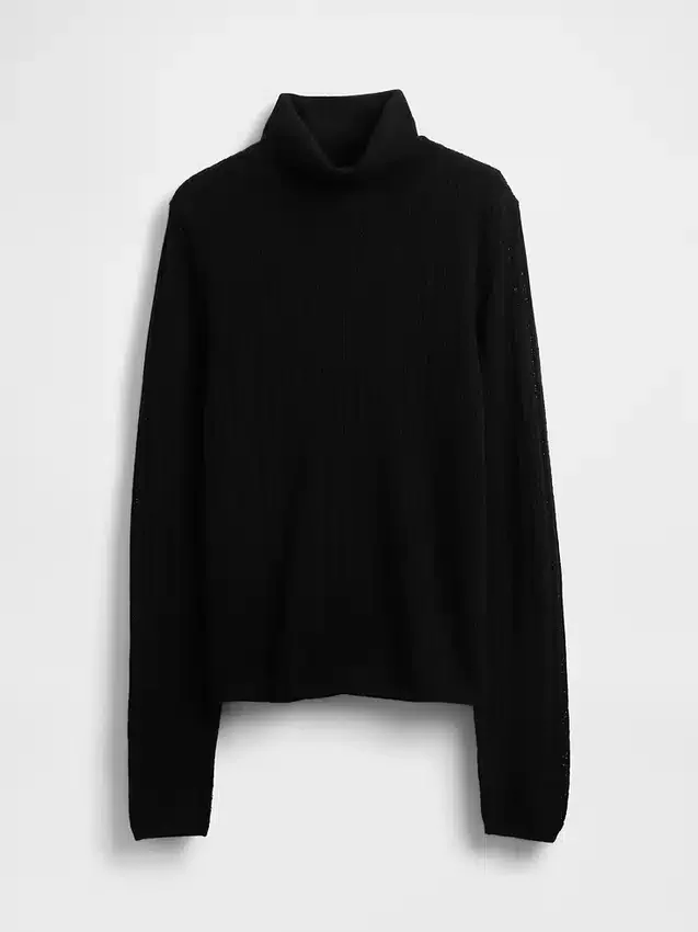 Pointelle-trui met col