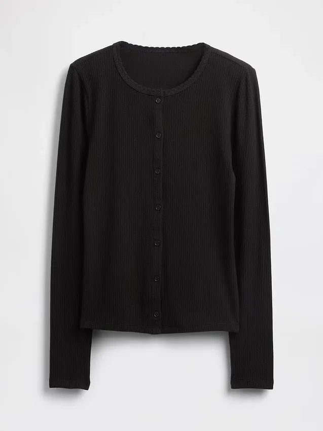 Pointelle-vest