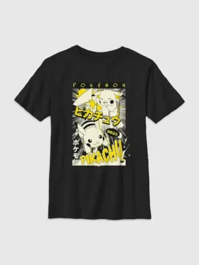 Pokémon Pikachu-manga-T-shirt voor kinderen