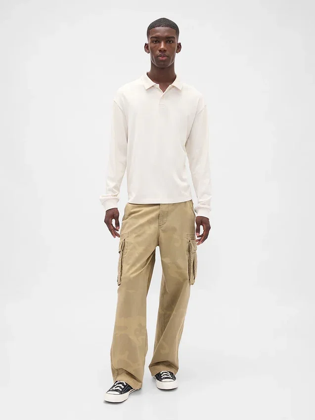 Polo-shirt van zware jersey