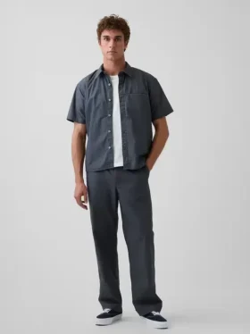Popeline '90s losse broek