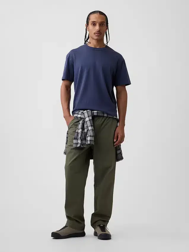 Popeline '90s losse broek