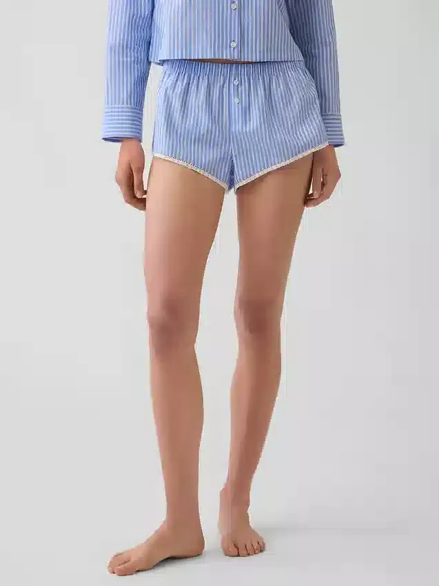 Popeline bloomer-korte broek