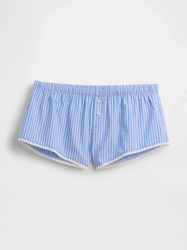 Popeline bloomer-korte broek