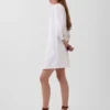 Popeline Henley-minijurk