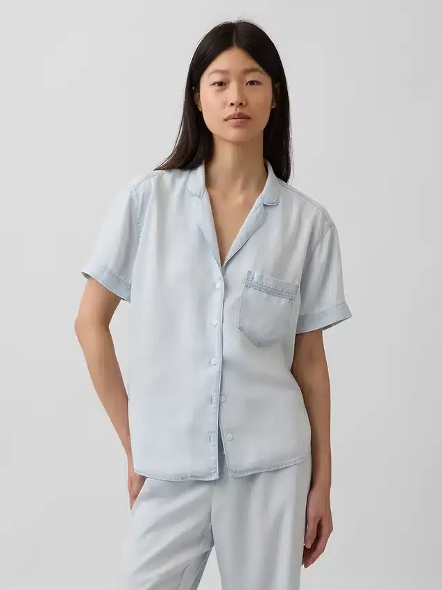 Popeline pyjamashemd