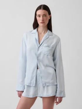 Popeline pyjamashemd