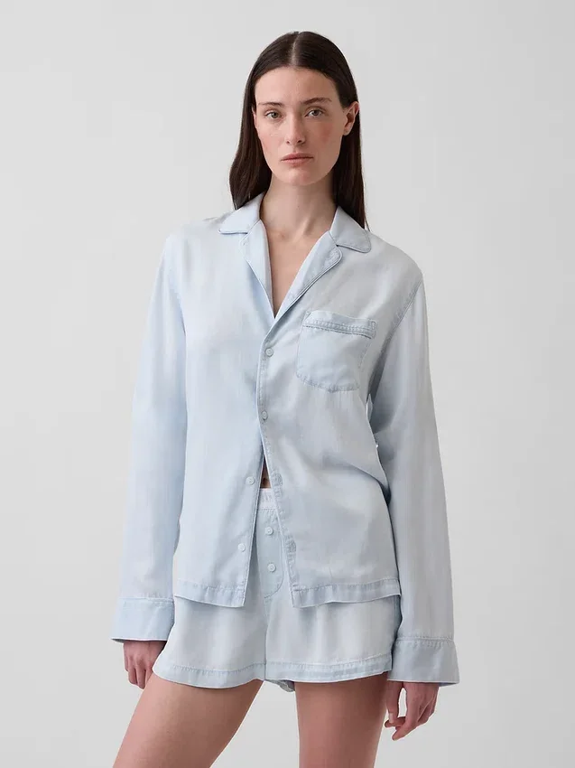 Popeline pyjamashemd