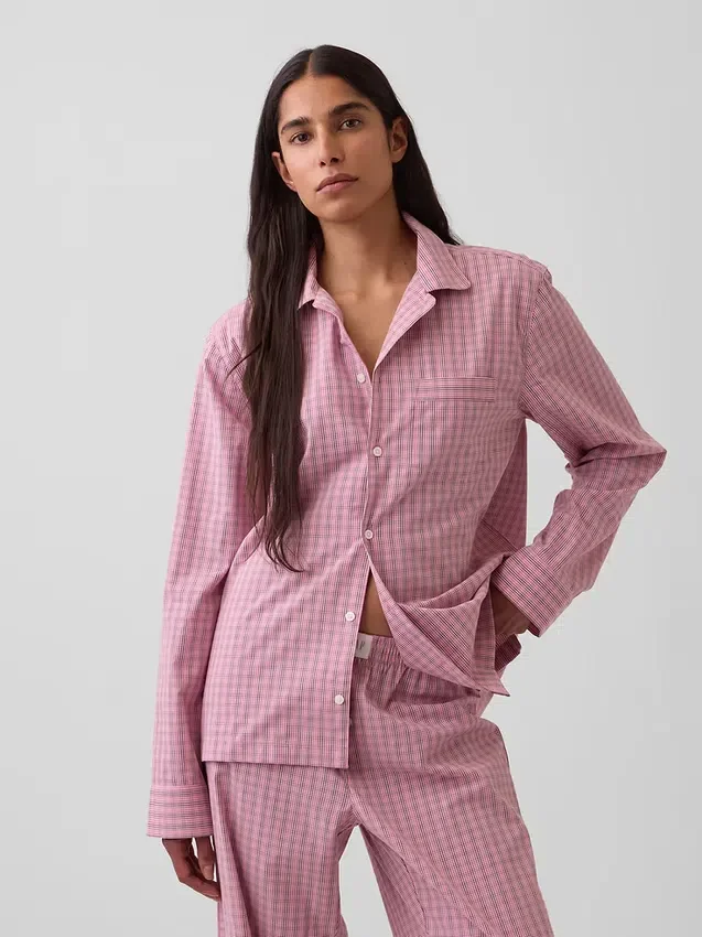 Popeline pyjamashemd