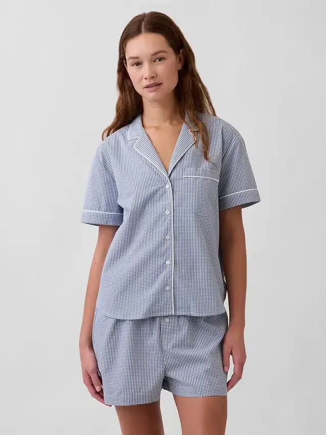 Popeline pyjamashemd