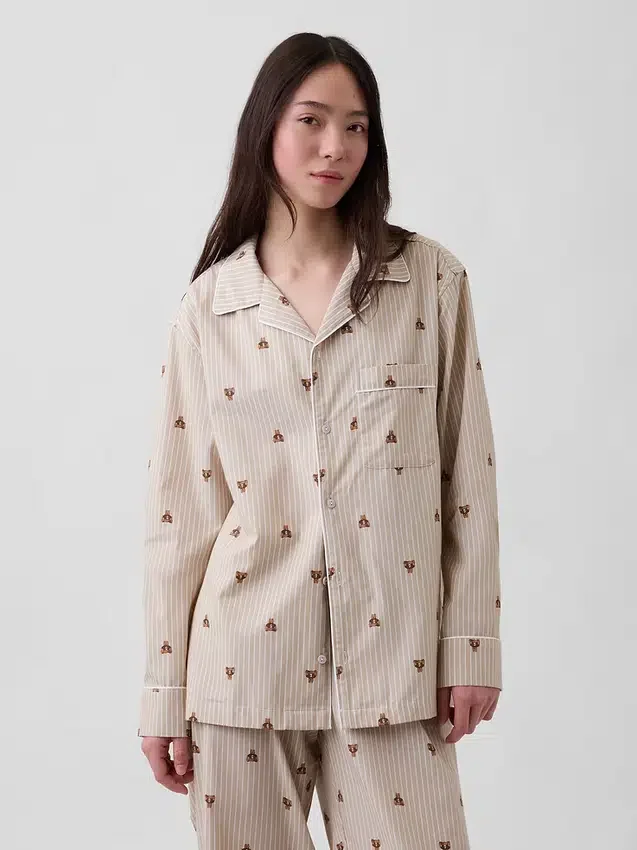 Popeline pyjamashemd
