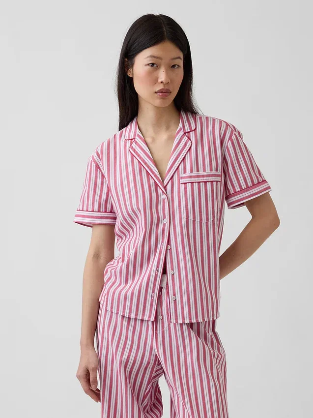 Popeline pyjamashemd
