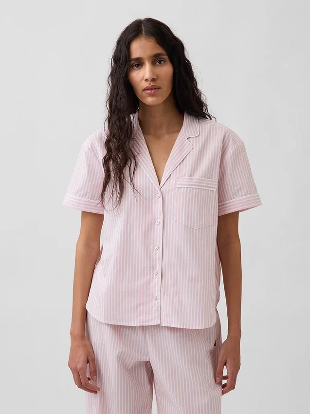 Popeline pyjamashemd
