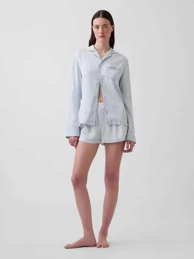 Popeline pyjamashemd