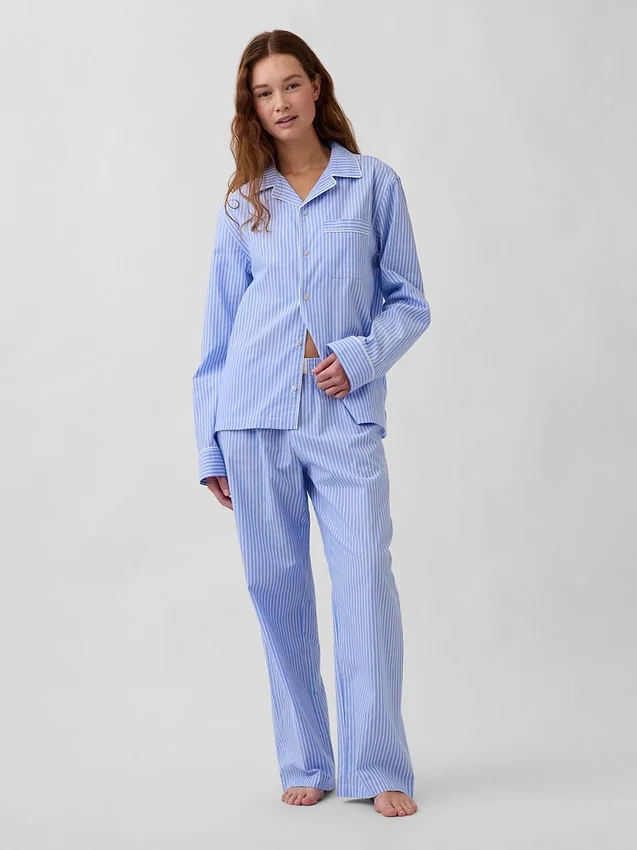 Popeline pyjamashemd