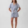 Pyjama-korte broek van popeline