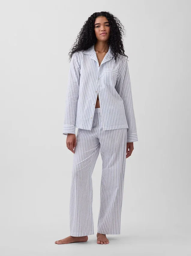 Popeline pyjamashemd