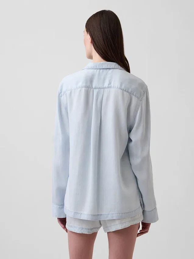 Popeline pyjamashemd