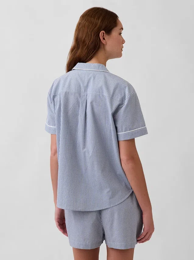 Popeline pyjamashemd