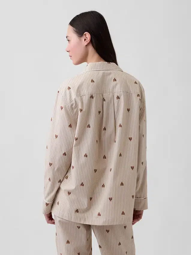 Popeline pyjamashemd