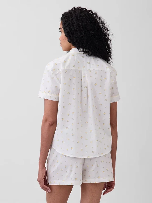 Popeline pyjamashemd