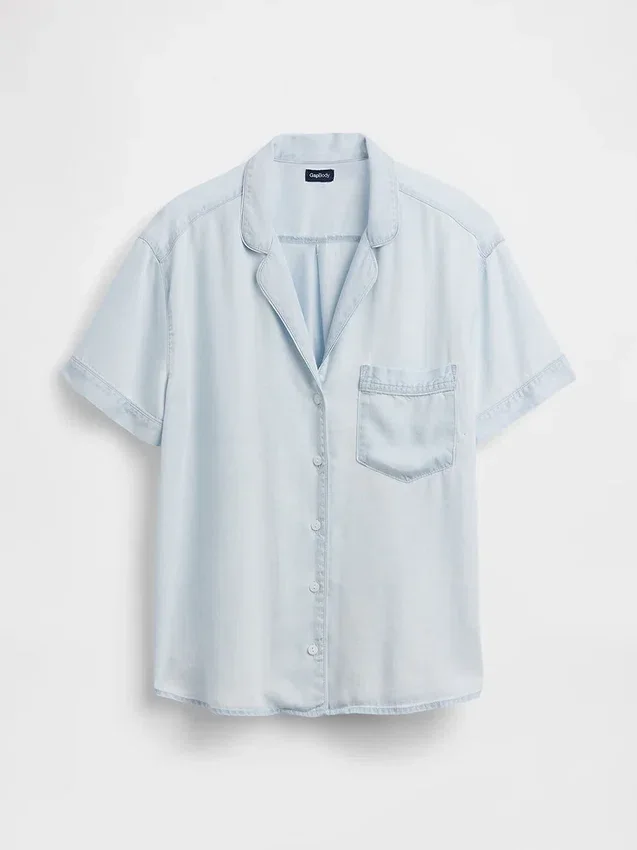 Popeline pyjamashemd
