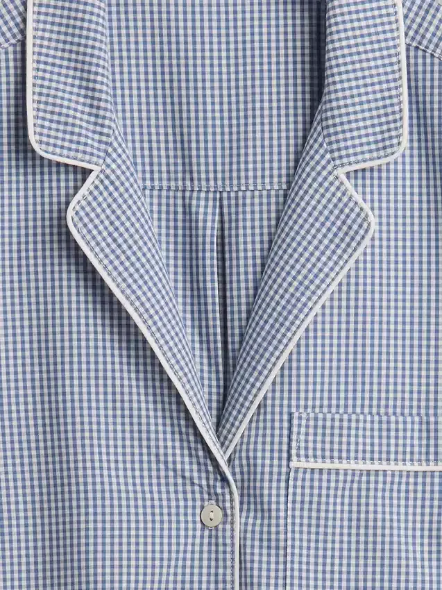Popeline pyjamashemd