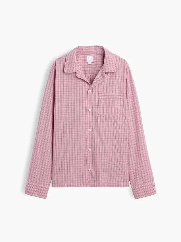 Popeline pyjamashemd