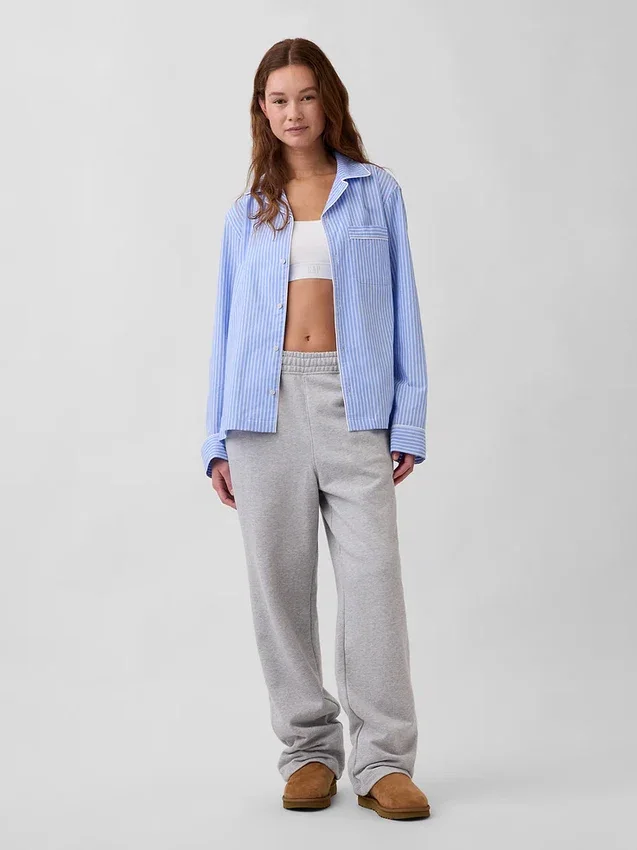 Popeline pyjamashemd