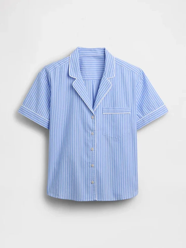 Popeline pyjamashemd