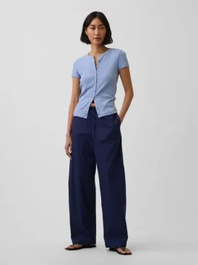 Poplin Easy Barrel-broek