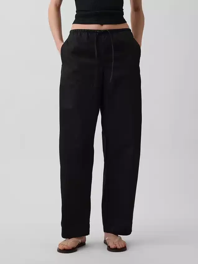 Poplin Easy Barrel-broek