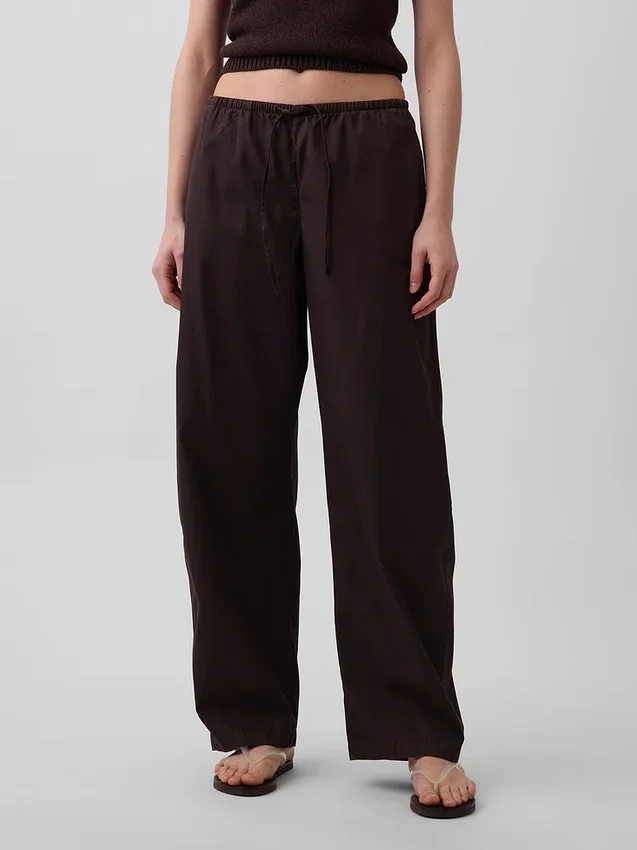 Poplin Easy Barrel-broek