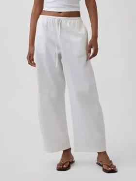 Poplin Easy Barrel-broek