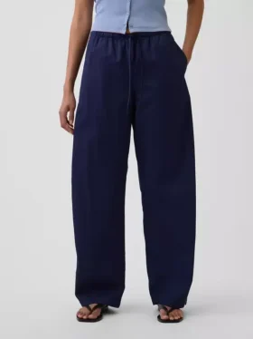Poplin Easy Barrel-broek