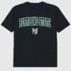 Portland State University Arch Logo, zwart T-shirt met afbeelding