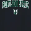 Portland State University Arch Logo, zwart T-shirt met afbeelding