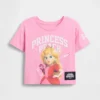 Princess Peach-T-shirt met print voor peuters