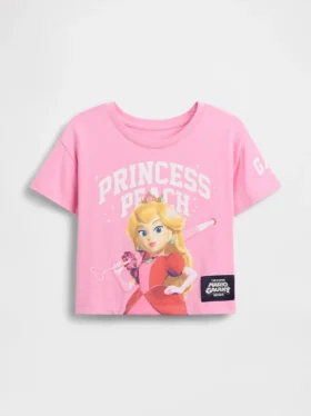 Princess Peach-T-shirt met print voor peuters
