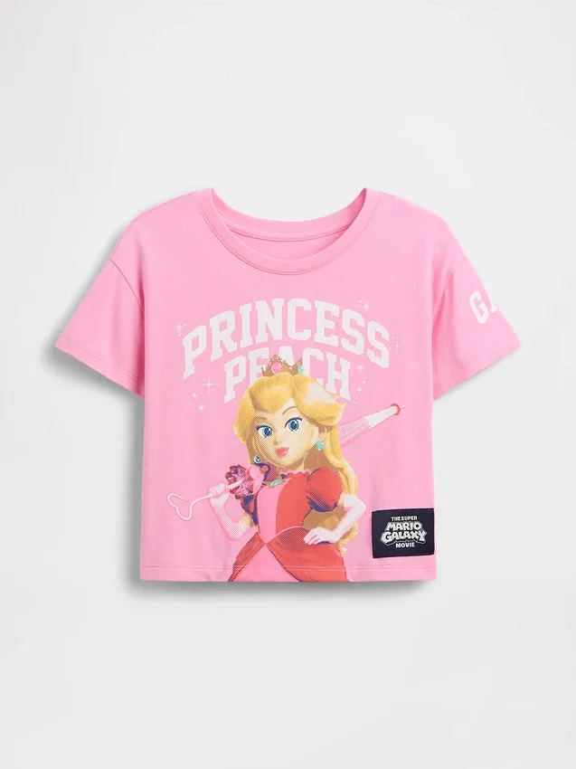 Princess Peach-T-shirt met print voor peuters