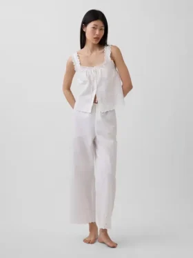 Pyjama-broek met borduursel